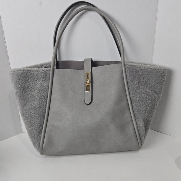 Gray vegan tote - Picture 1 of 11